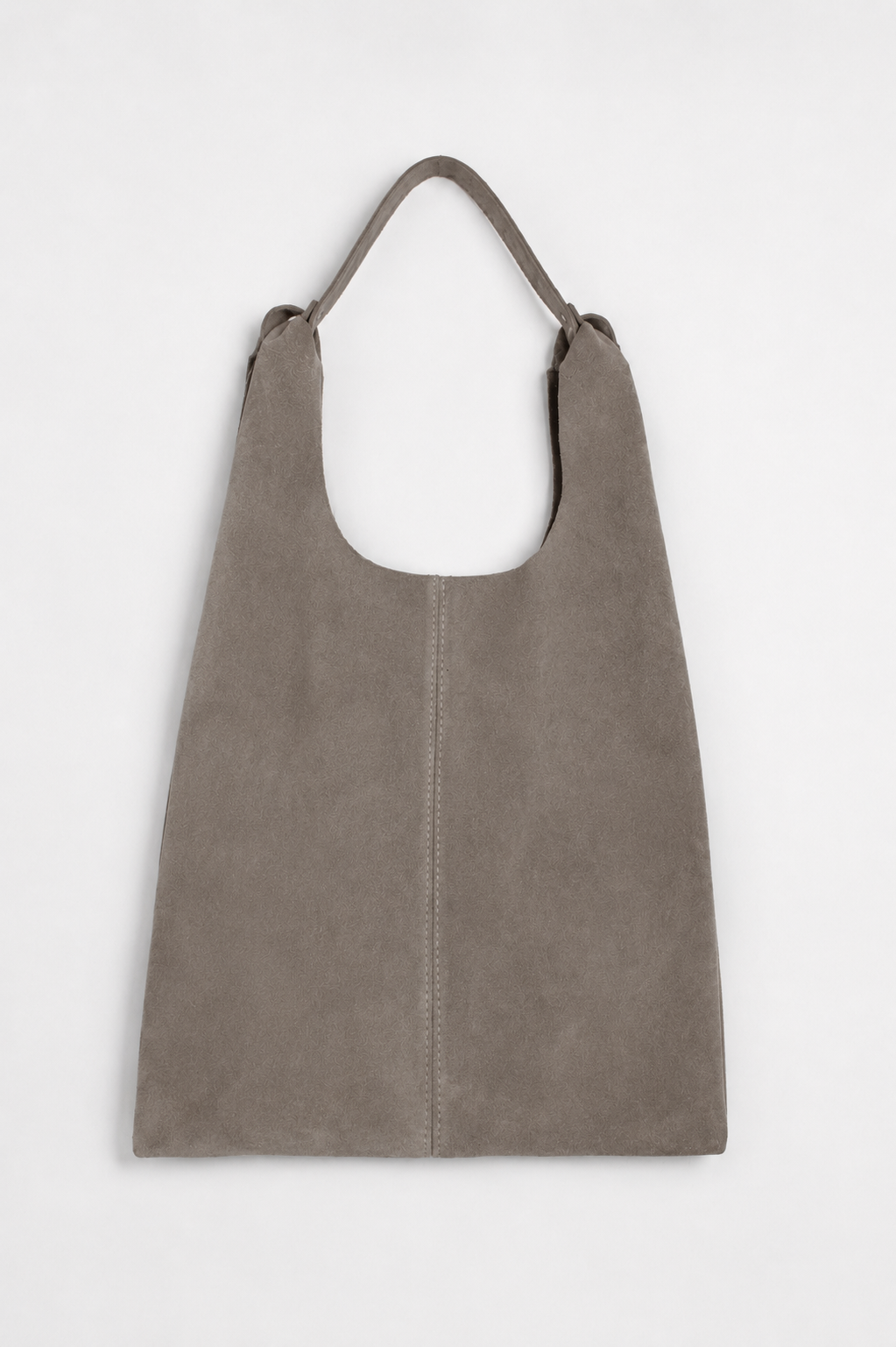 Thalia Tote | Taupe Suede Leather