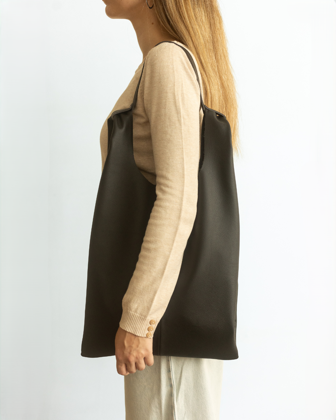 Thalia Tote | Black Leather