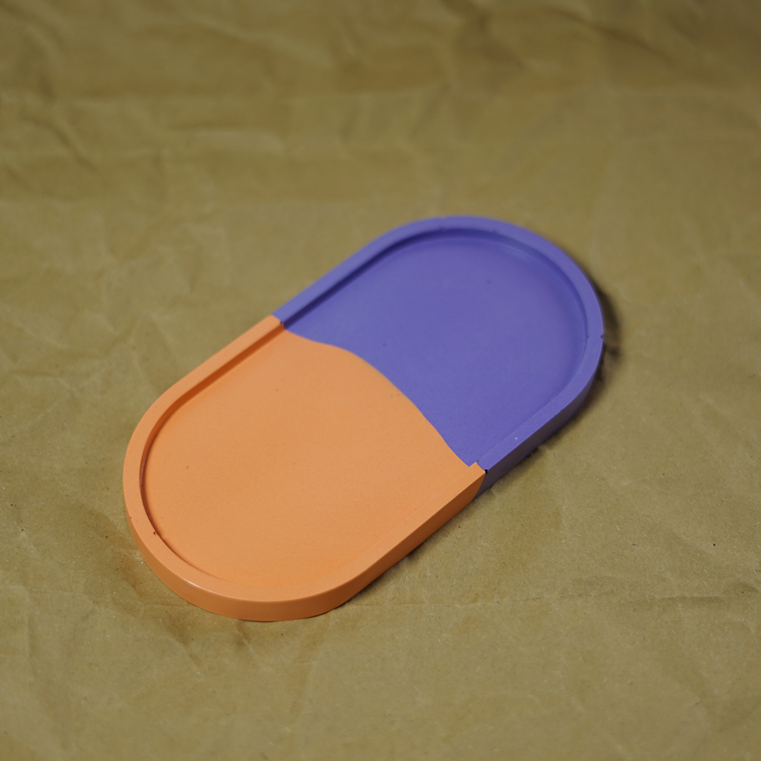 Διακοσμητικός Δίσκος Jesmonite – Color Block
