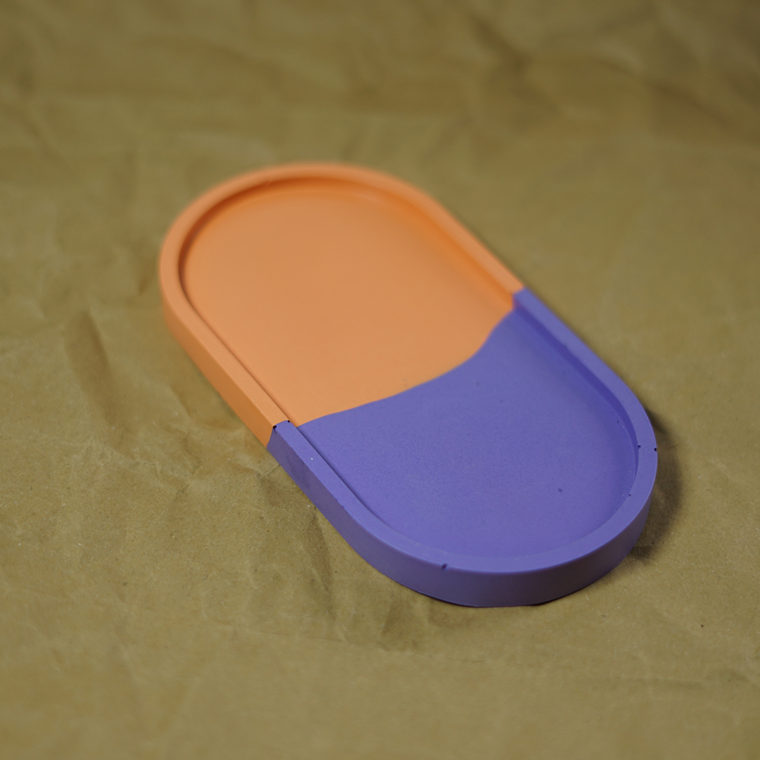 Διακοσμητικός Δίσκος Jesmonite – Color Block