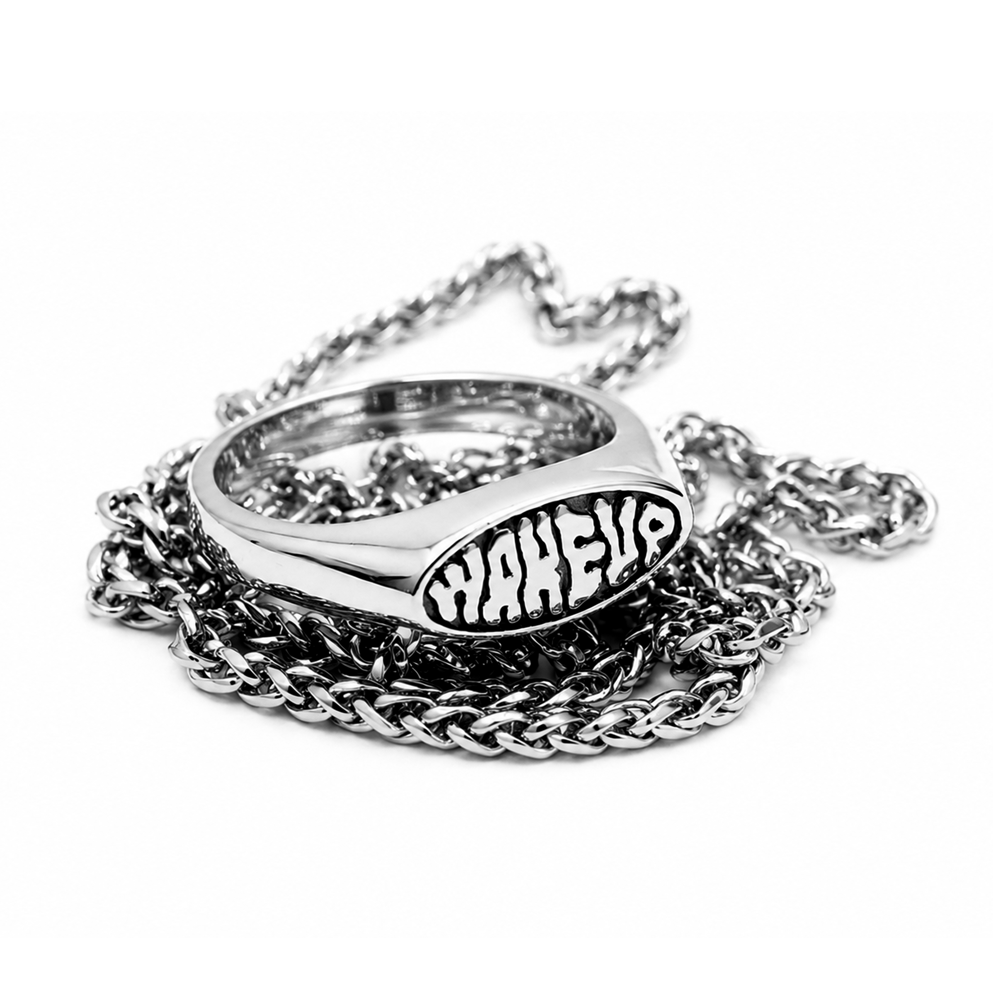 WAKEUP LOGO RING / JEWEL (2 in 1)