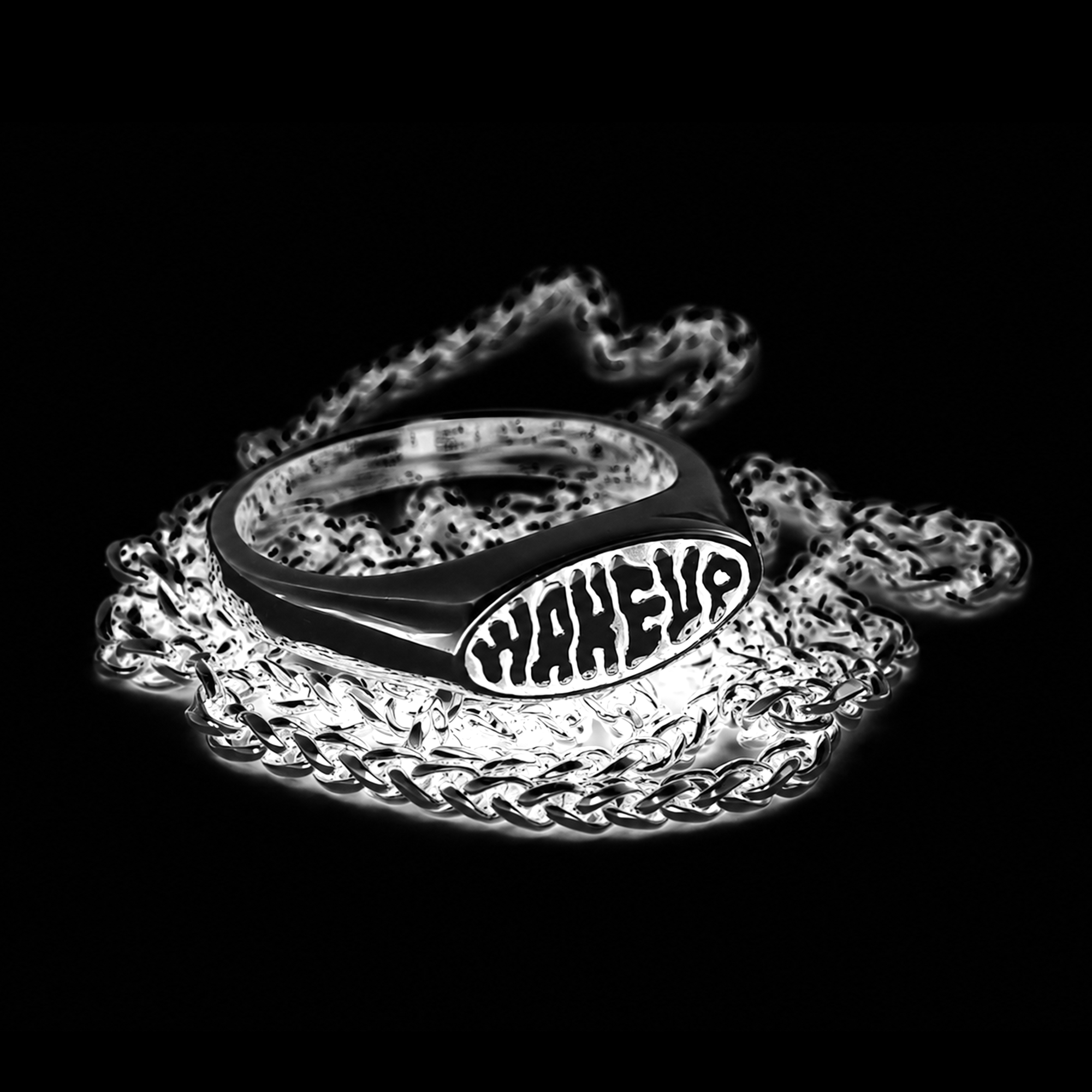 WAKEUP LOGO RING / JEWEL (2 in 1)