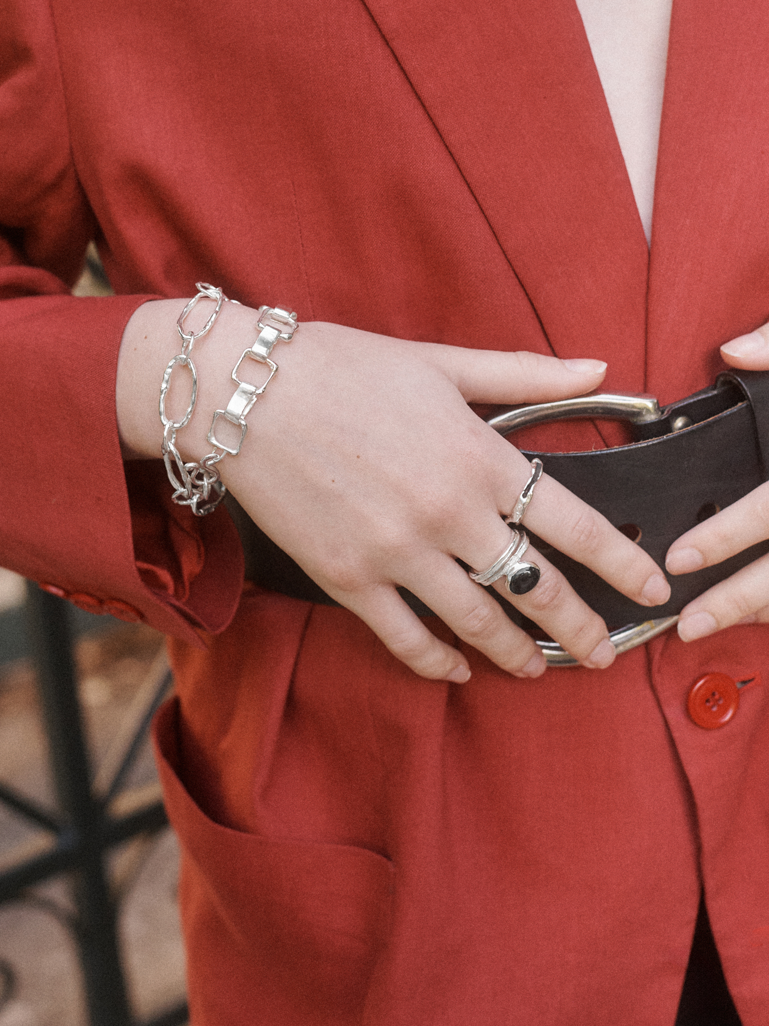 Interlock Square Bracelet