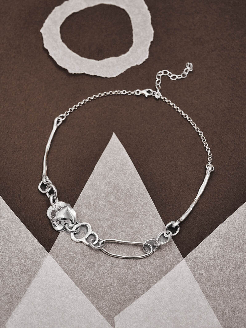 Collage Choker Necklace
