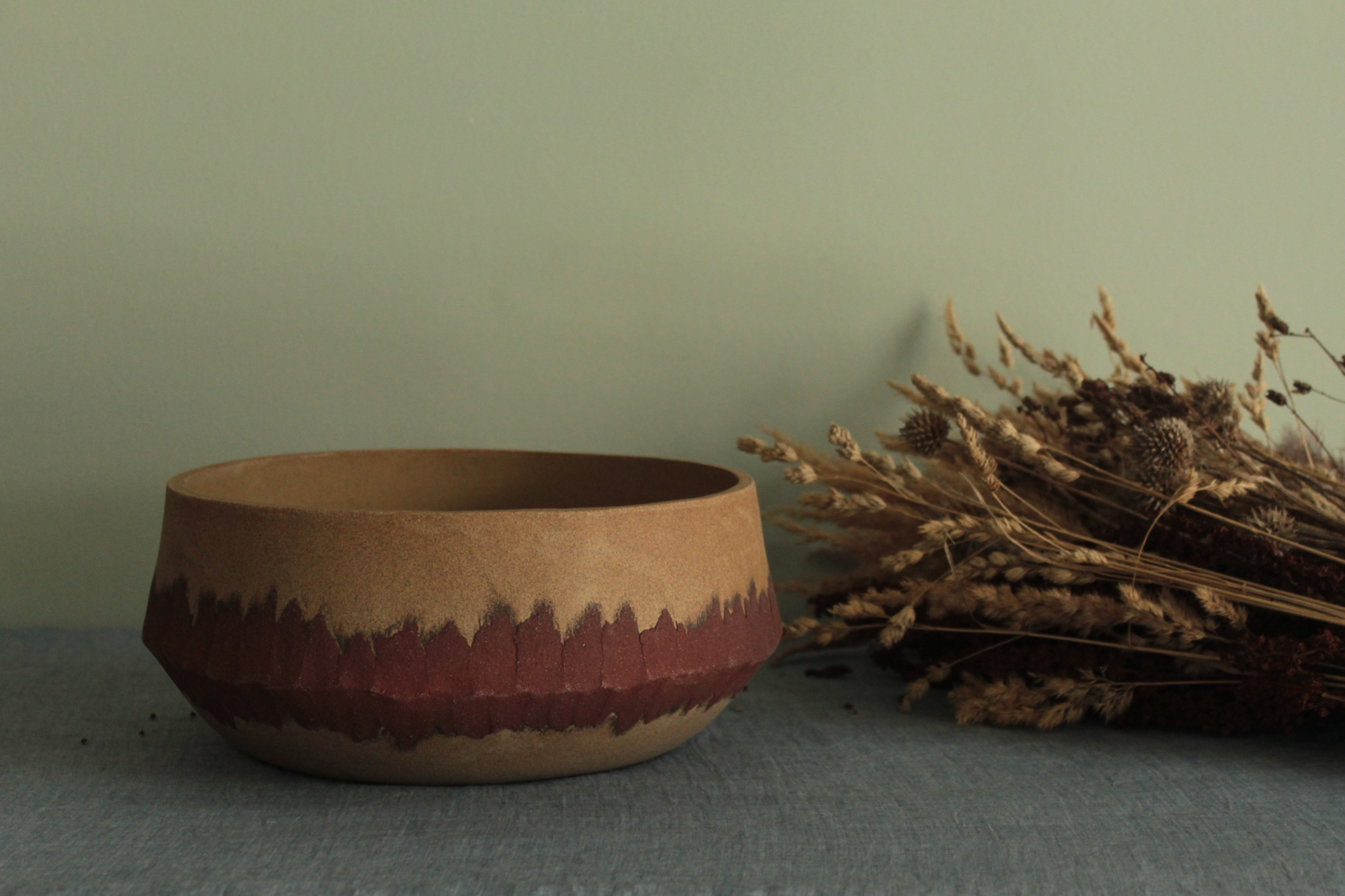Red desert bowl