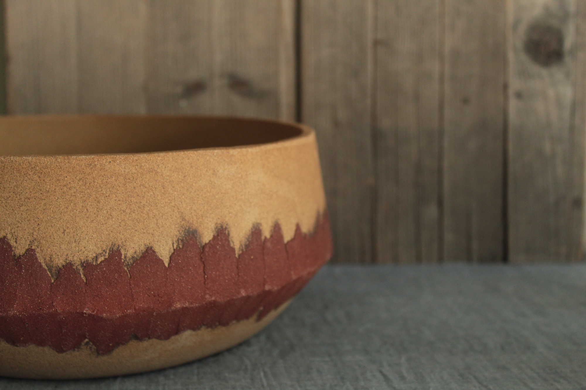 Red desert bowl
