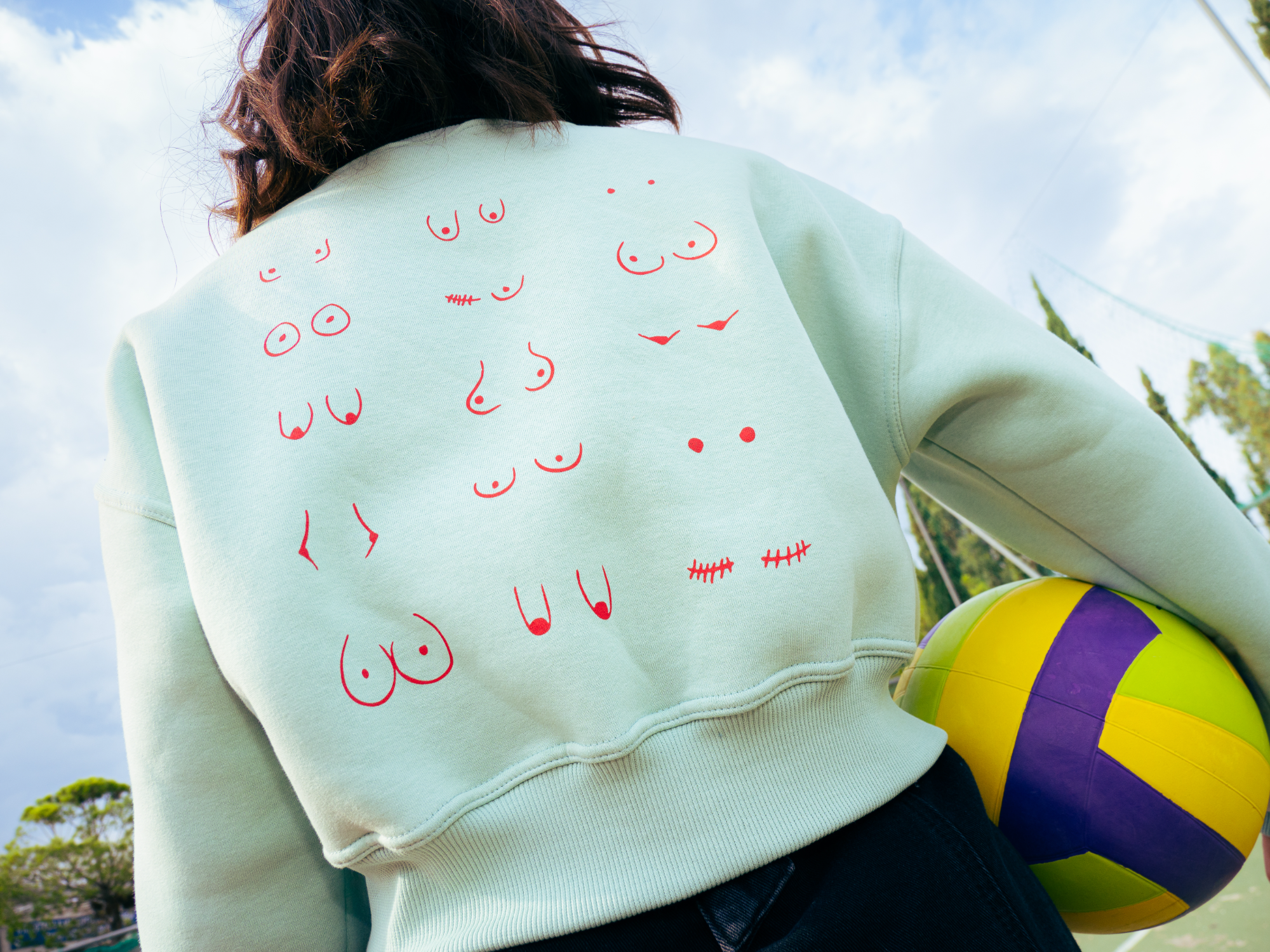 Crop-top Boobies Hoodie