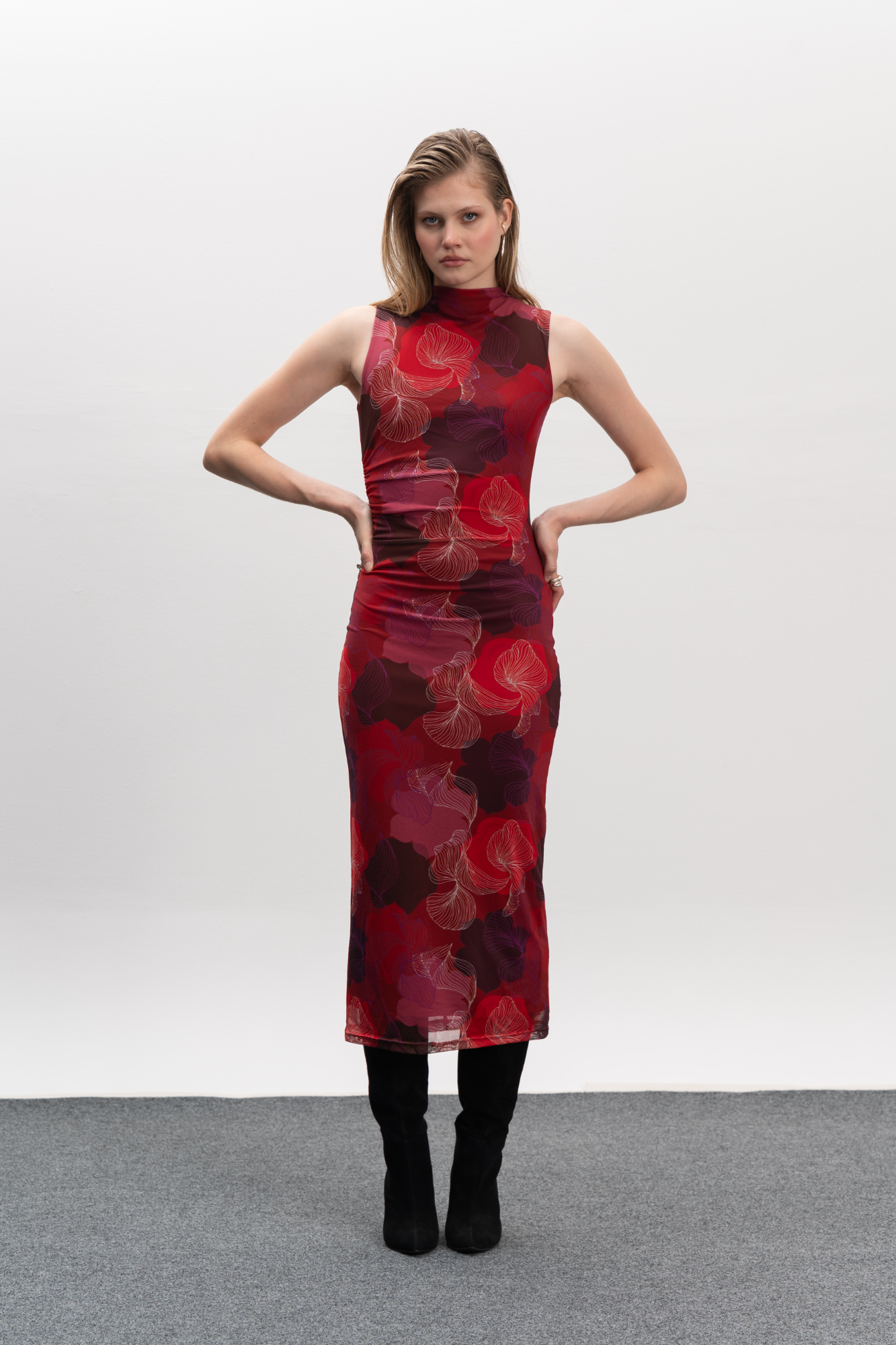 Spring Dress - Red Haze