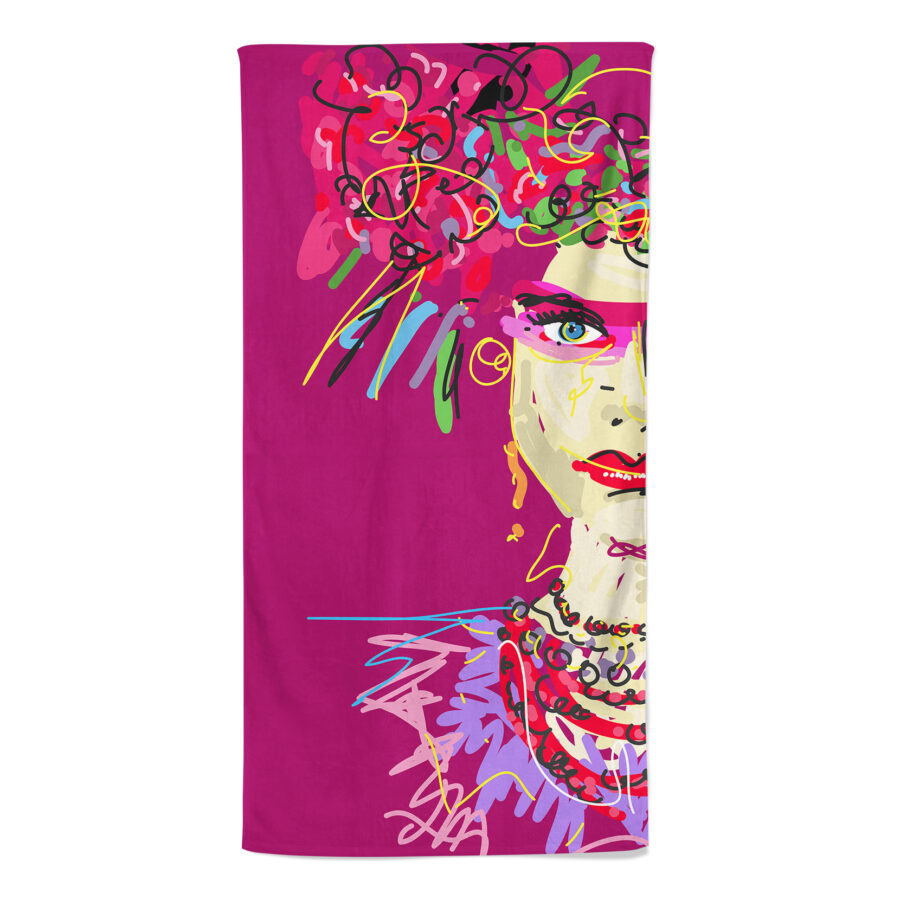 Flower Girl Beach Towel