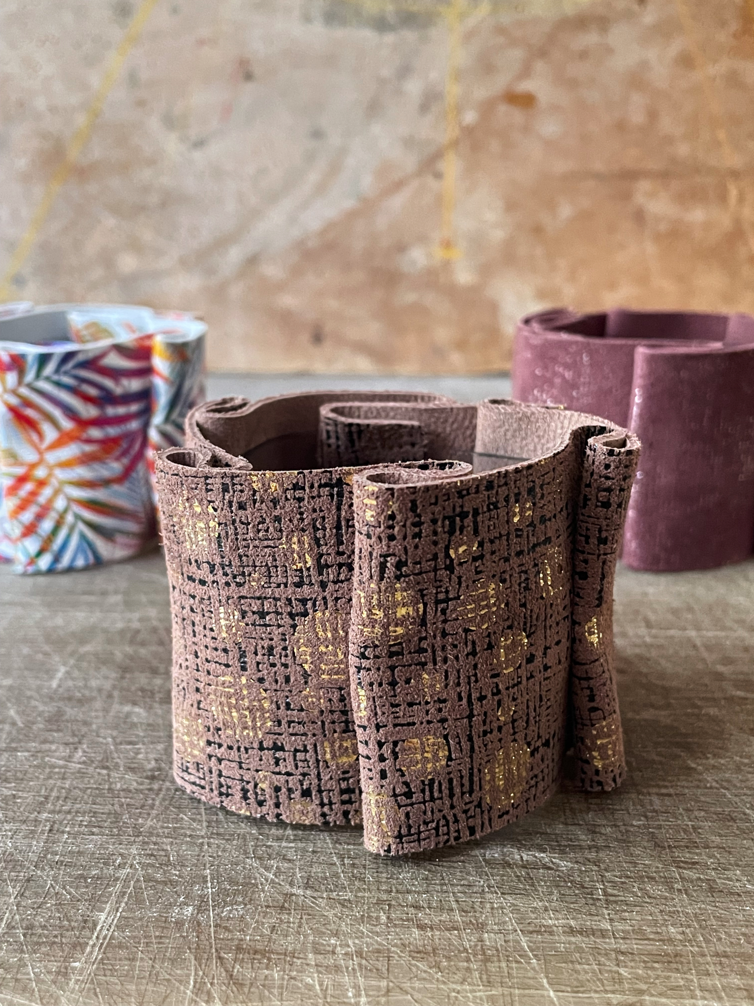 Leather Cuff - Φαρδύ Δερματινο Βραχιόλι &quot;Μαίανδρος&quot;