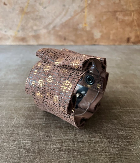 Leather Cuff - Φαρδύ Δερματινο Βραχιόλι "Μαίανδρος"