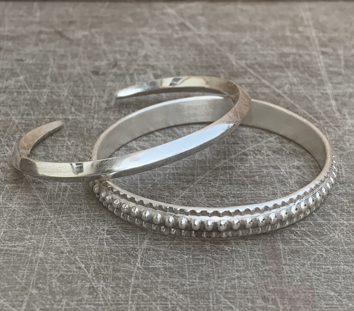 Viking Cuff - UNISEX - Chunky Silver Torc Bracelet