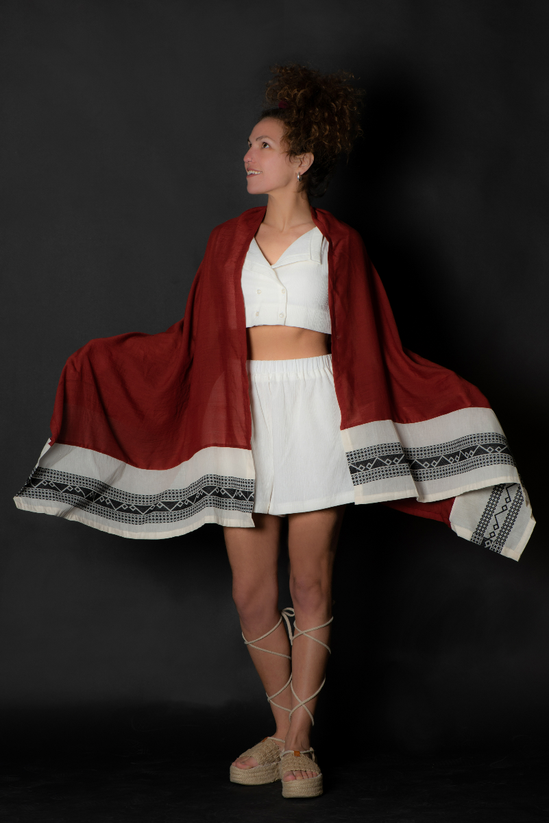 Fiery Elegance | The Shawl