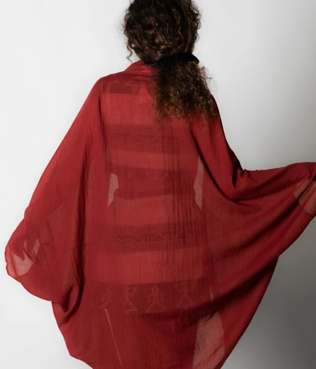 Fiery Elegance | The Kimono Jacket