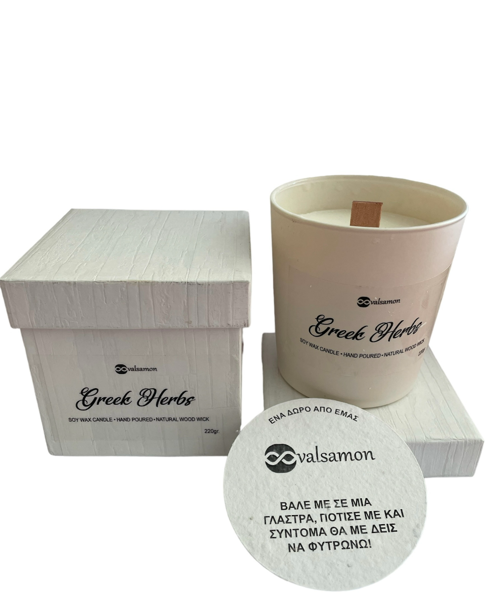 Αρωματικό κερί με σπόρους άγριων λουλουδιών για φύτευση
