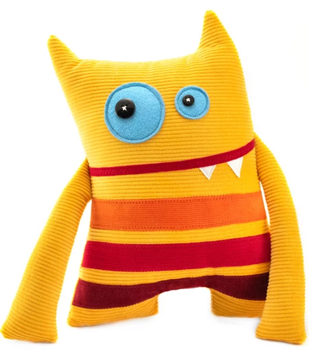 huggy Striped Monster - soft toy