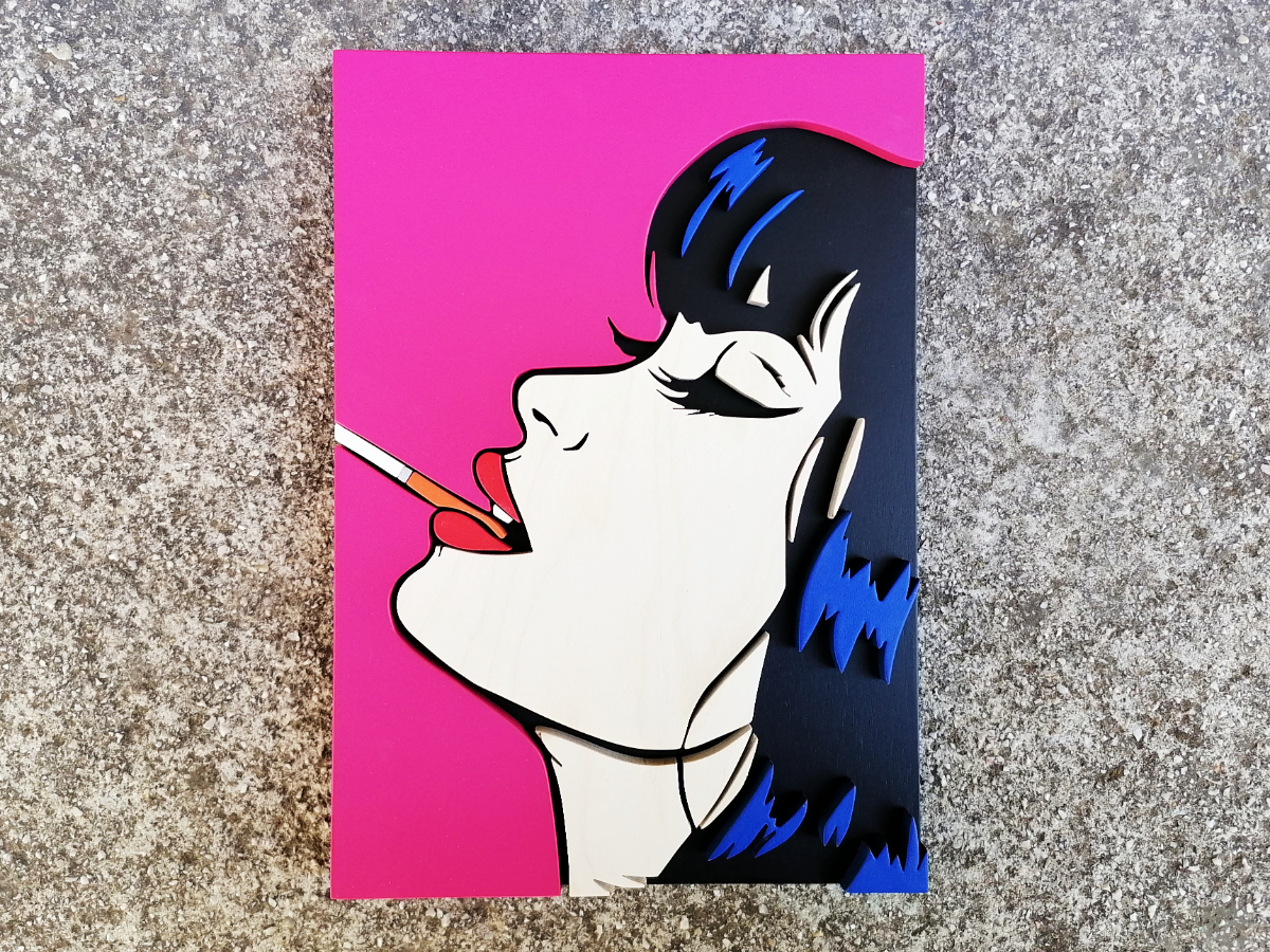 Wood art - &quot;Angie&quot;