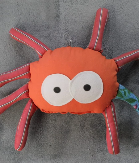 Octopus Vs Spider Plushy - Handmade Fabric Animals