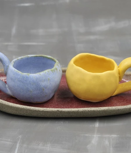 Freeform Ceramic Coffee Set