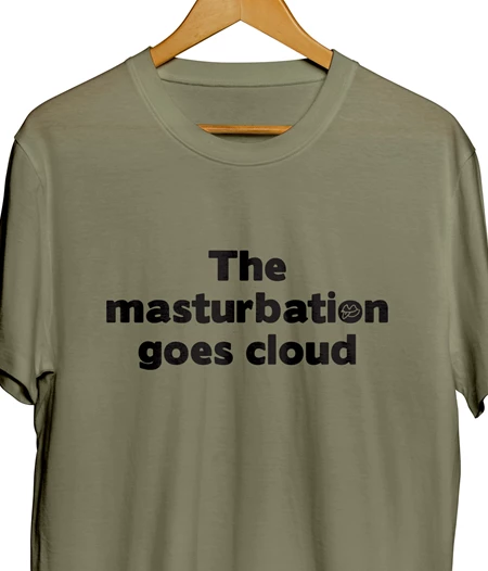 The masturbation goes cloud T-shirt