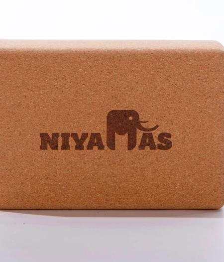 Tουβλάκι Γιόγκα από Φυσικό Φελλό Yoga Block Niyamas Cork (23x15x8cm)