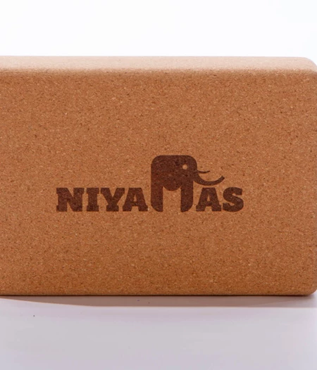 Yoga Block Niyamas Cork (23x15x8cm)