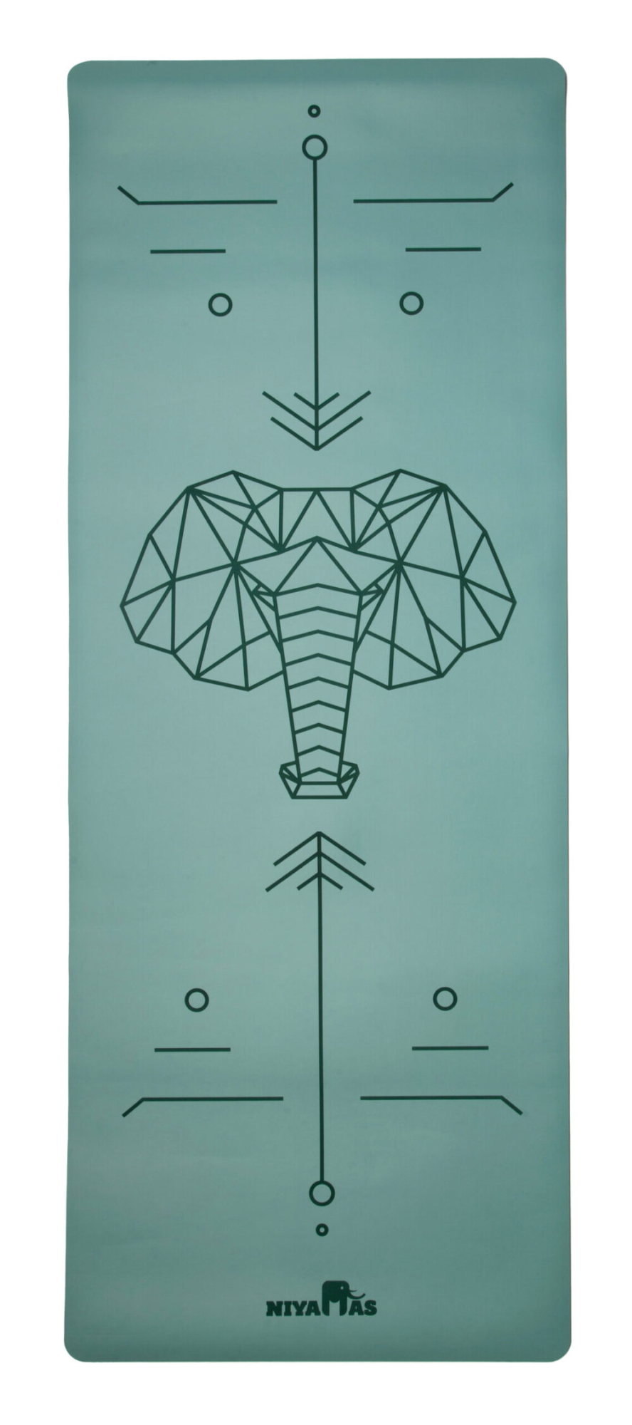 Niyamas Yoga &amp; Pilates Mat Basic Sticky Eco Nama Grey (180x60x0.4cm)