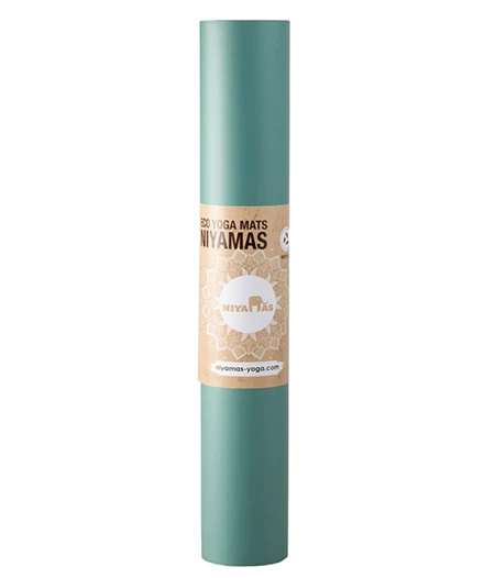 Στρώμα Γιόγκα Pro Yoga Mat Gaja Pastel Green (183x68x0.5cm) με Ιμάντα Μεταφοράς