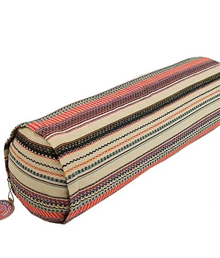 Bolster Yoga Στρογγυλό Μαξιλάρι Γιόγκα Bohemian Pure Cotton 60Χ16cm