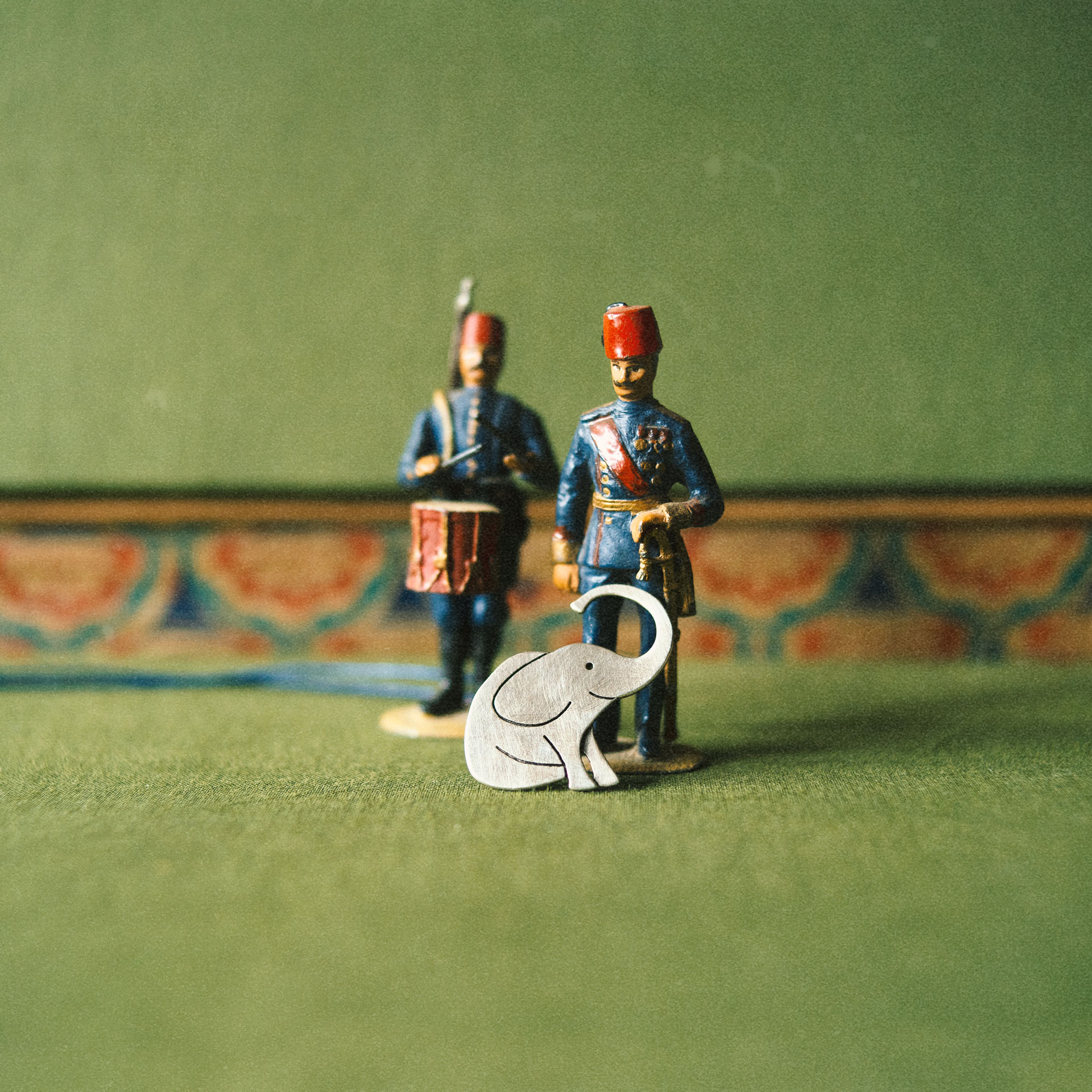 Smiling elephant charm