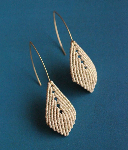 Fylla macrame earrings
