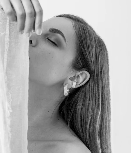 Iara Seashell II Silver Ear cuff