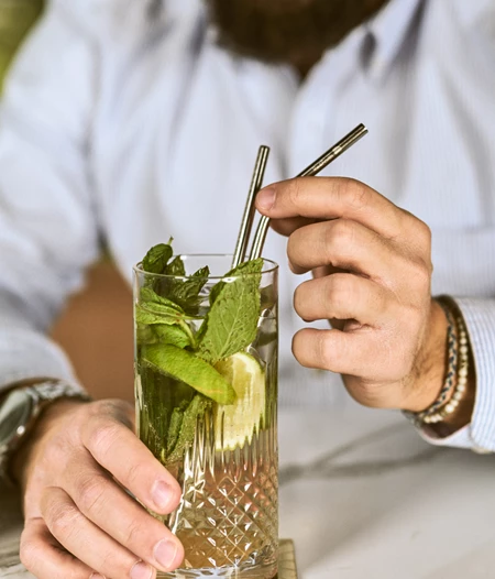 Re4Earth Metal Straws | 8x Set