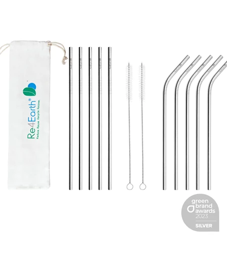 Re4Earth Metal Straws | 10x Set