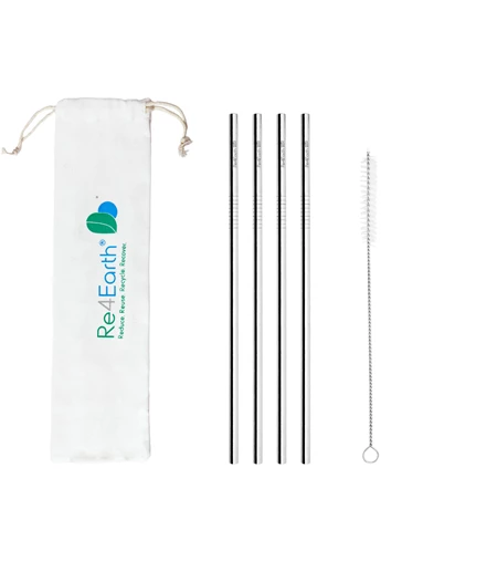 Re4Earth Metal Straw | 4-Pack