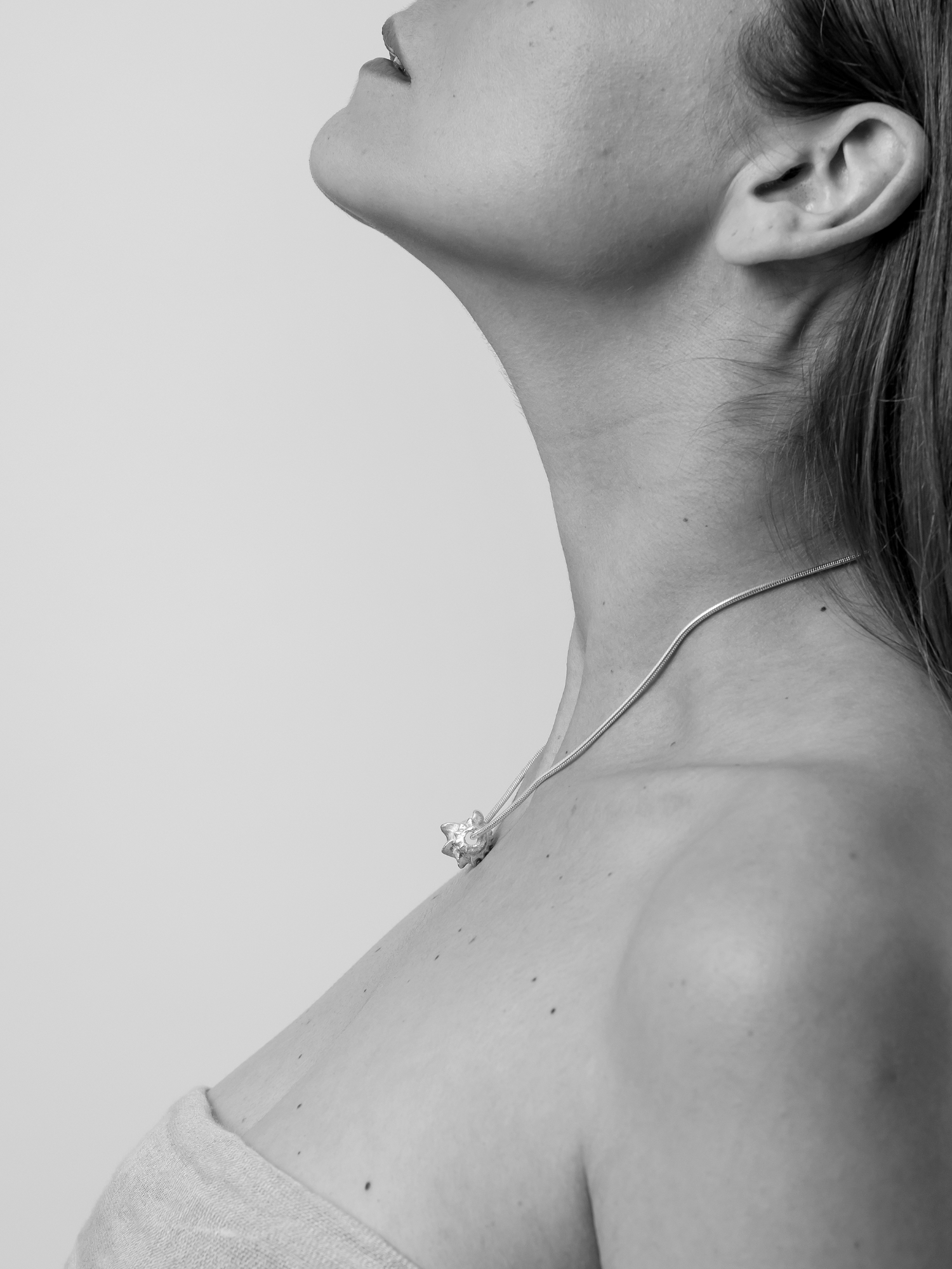 Iara SIlver Spiral Necklace