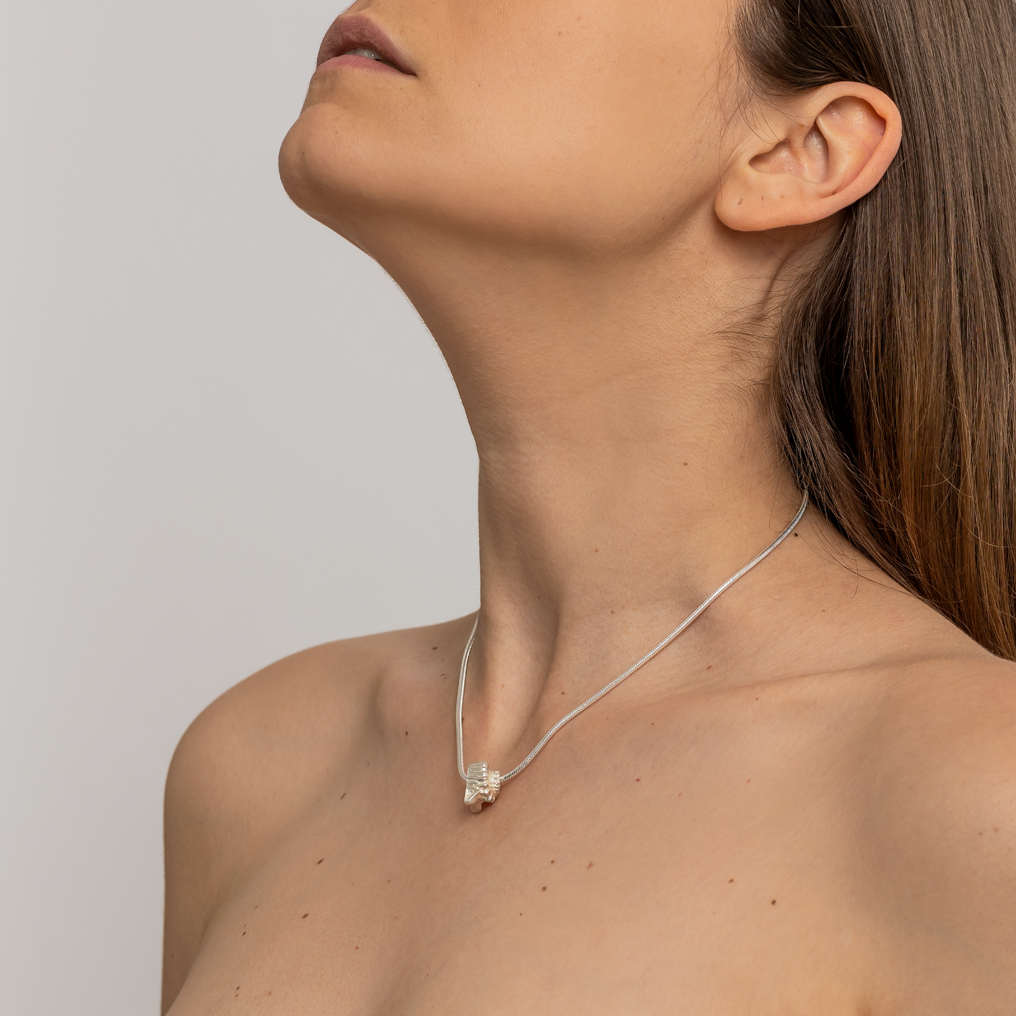 Iara SIlver Spiral Necklace