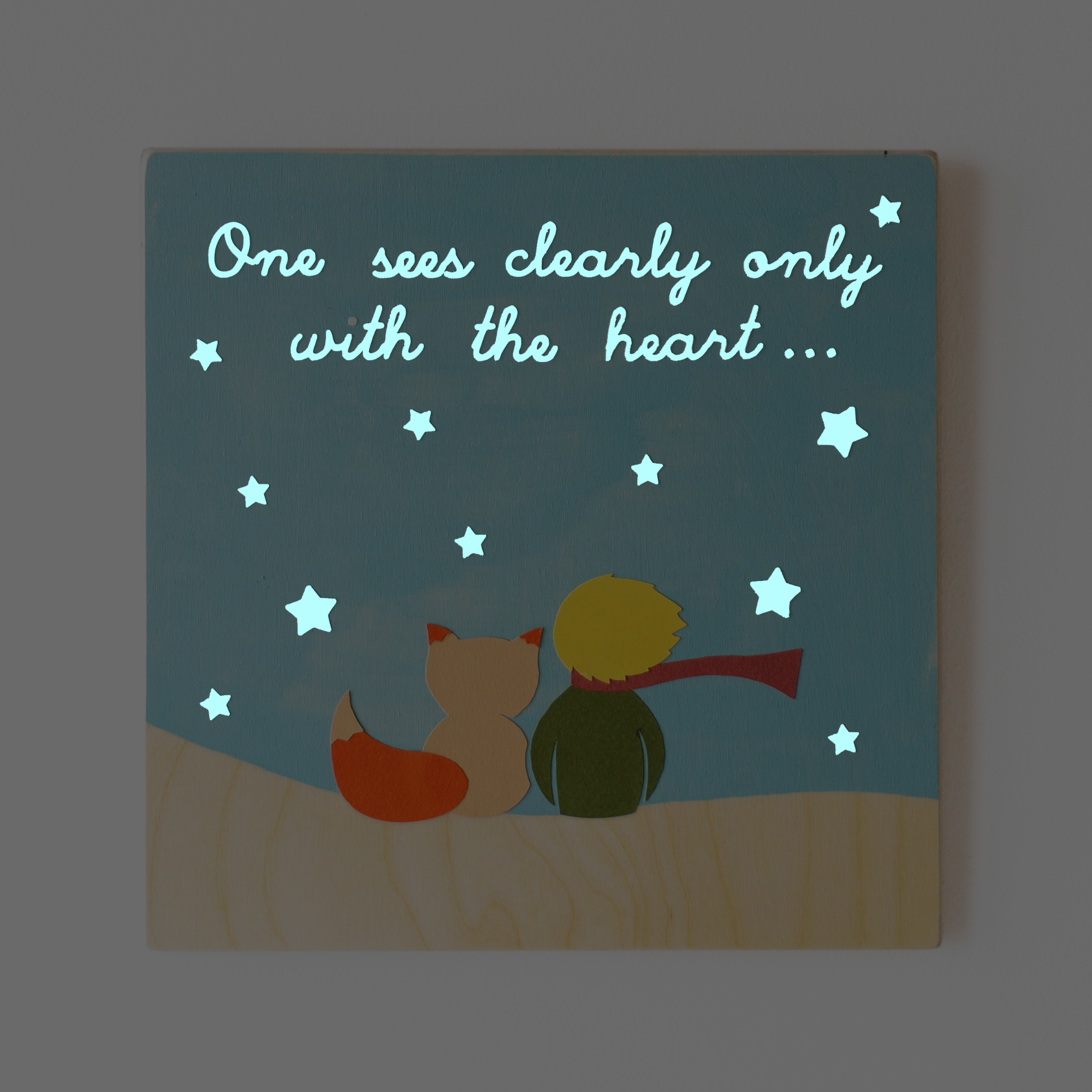 Ξύλινο καδράκι "Μικρός Πρίγκηπας"