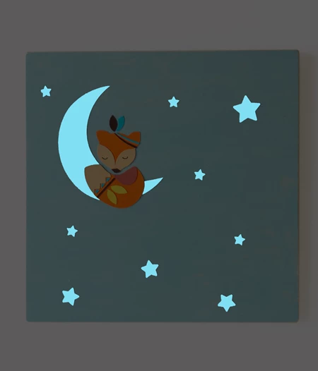 Tribal fox nursery decor