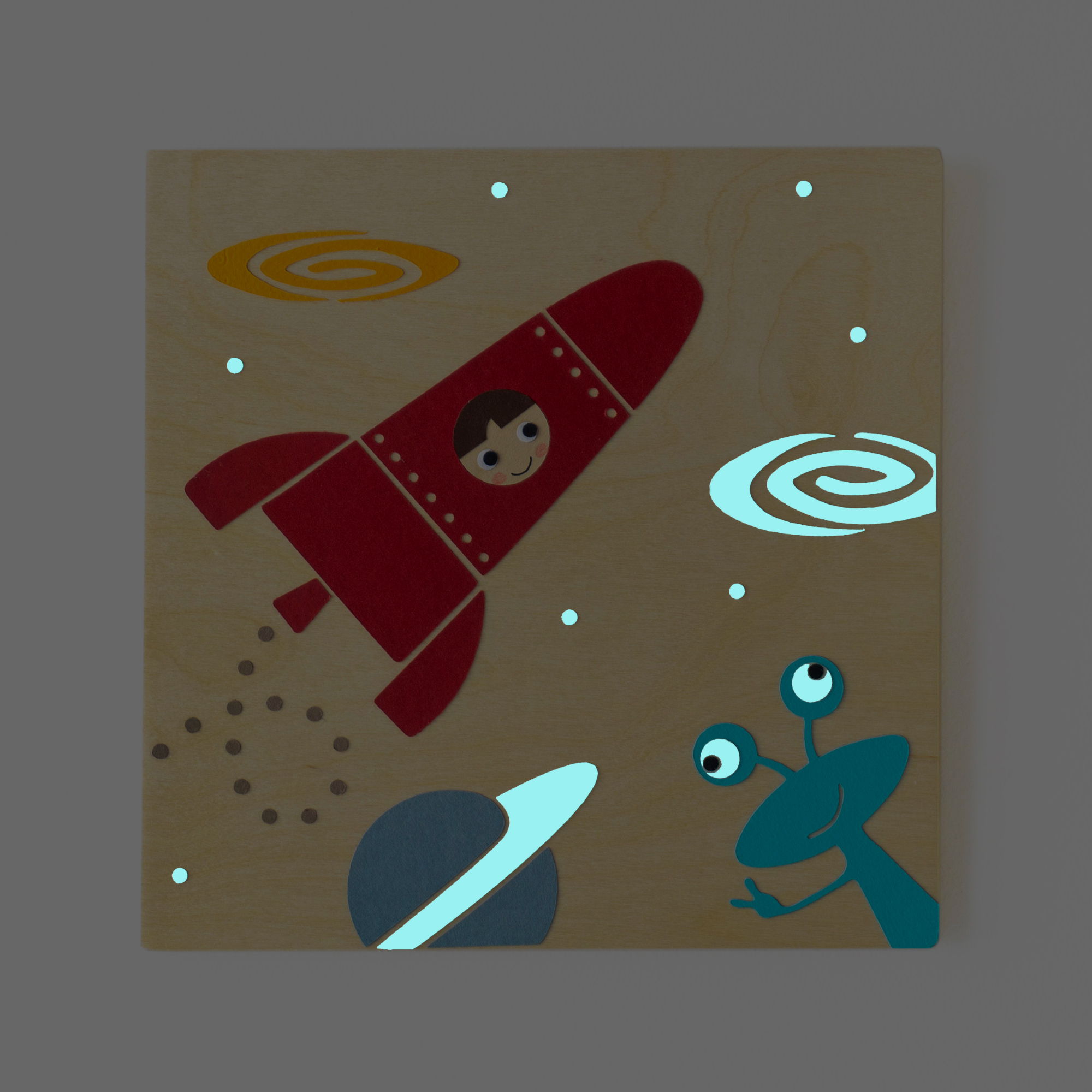 Παιδικός πίνακας με θέμα το διάστημα