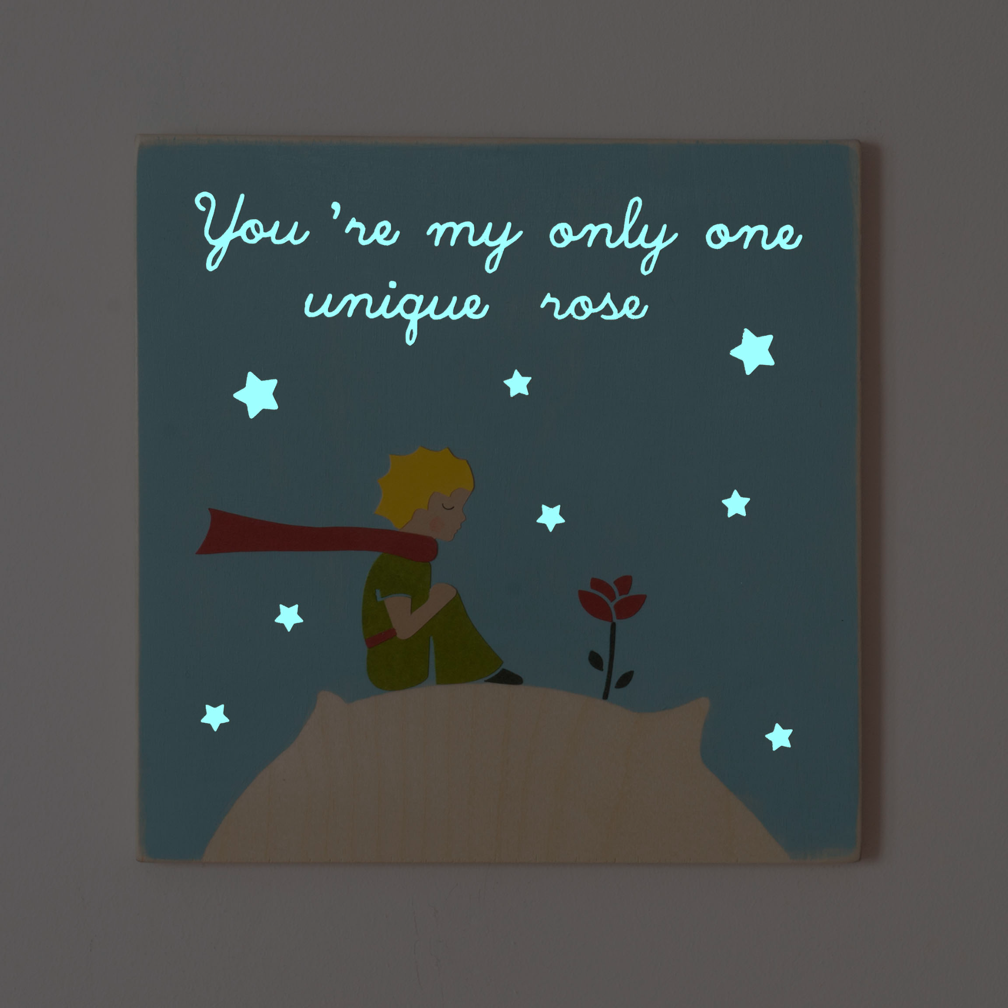 "Little prince" wood wall art