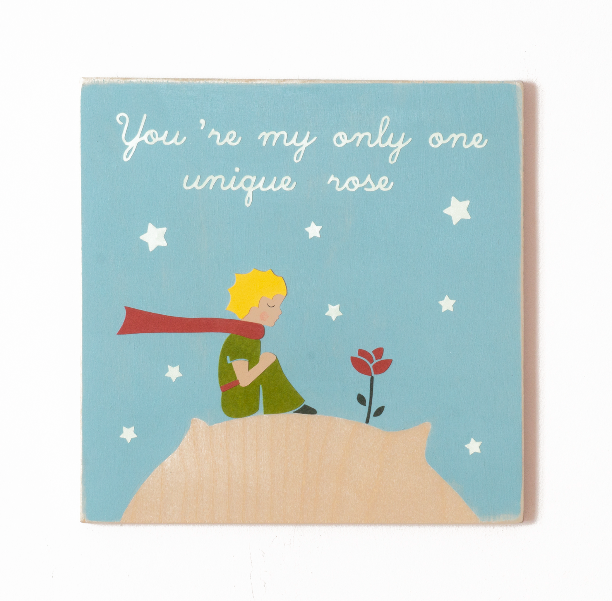 "Little prince" wood wall art