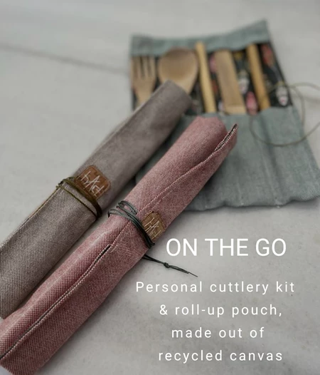 the ON THE GO cutlery pouch 