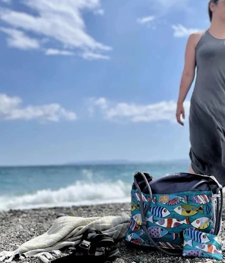 the crossbody BEACH - Double Face bags