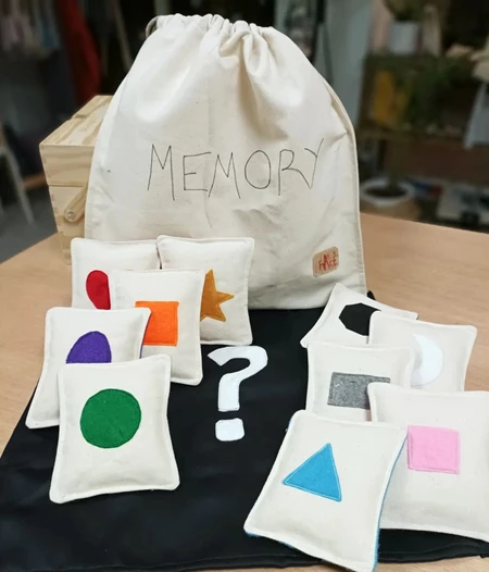 the MEMORY board game in a bag