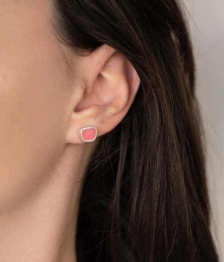 Earrings Geometry Small, with enaml 