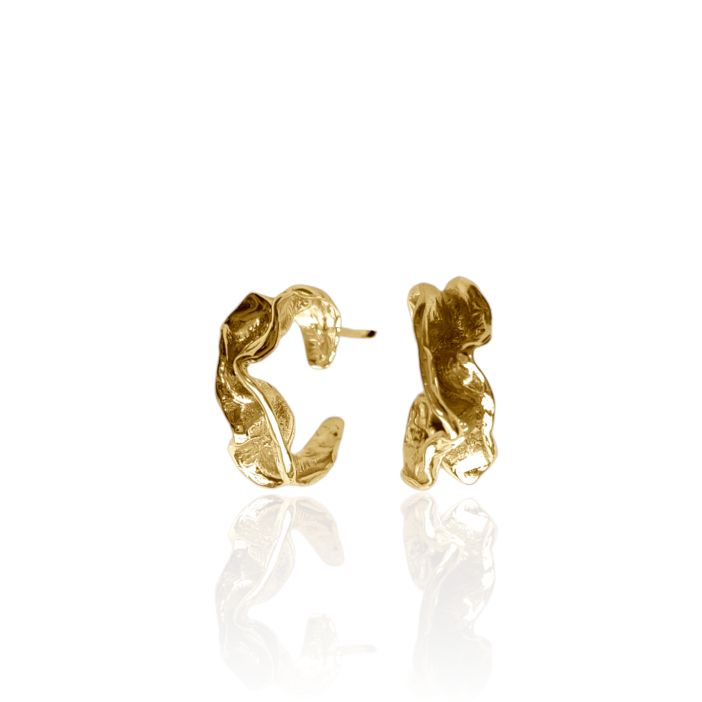 fabric hoop earrings