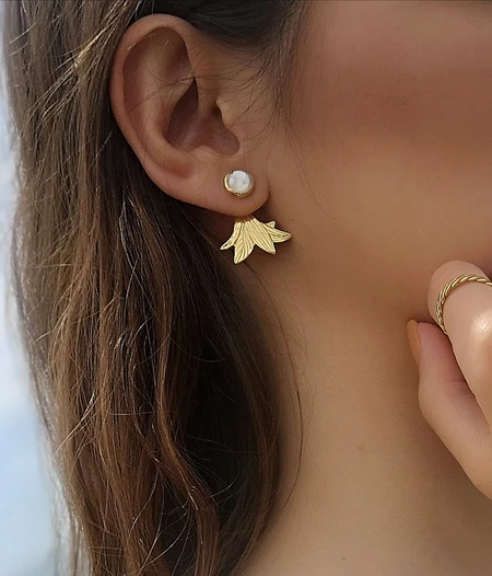 Koelia front-back earrings
