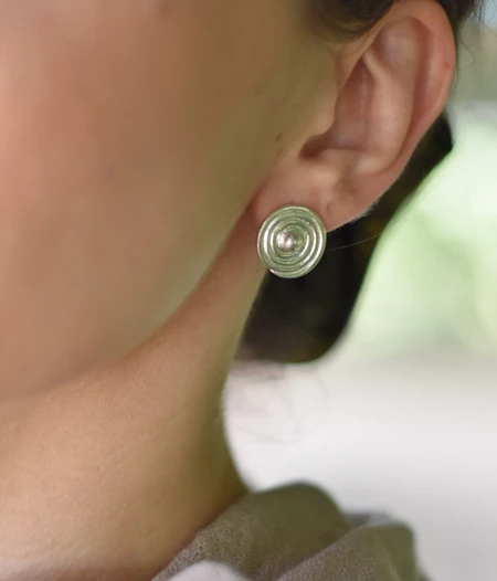 Spiral stud earrings
