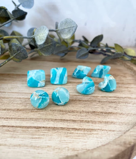 BlueWave Clay Earring Studs
